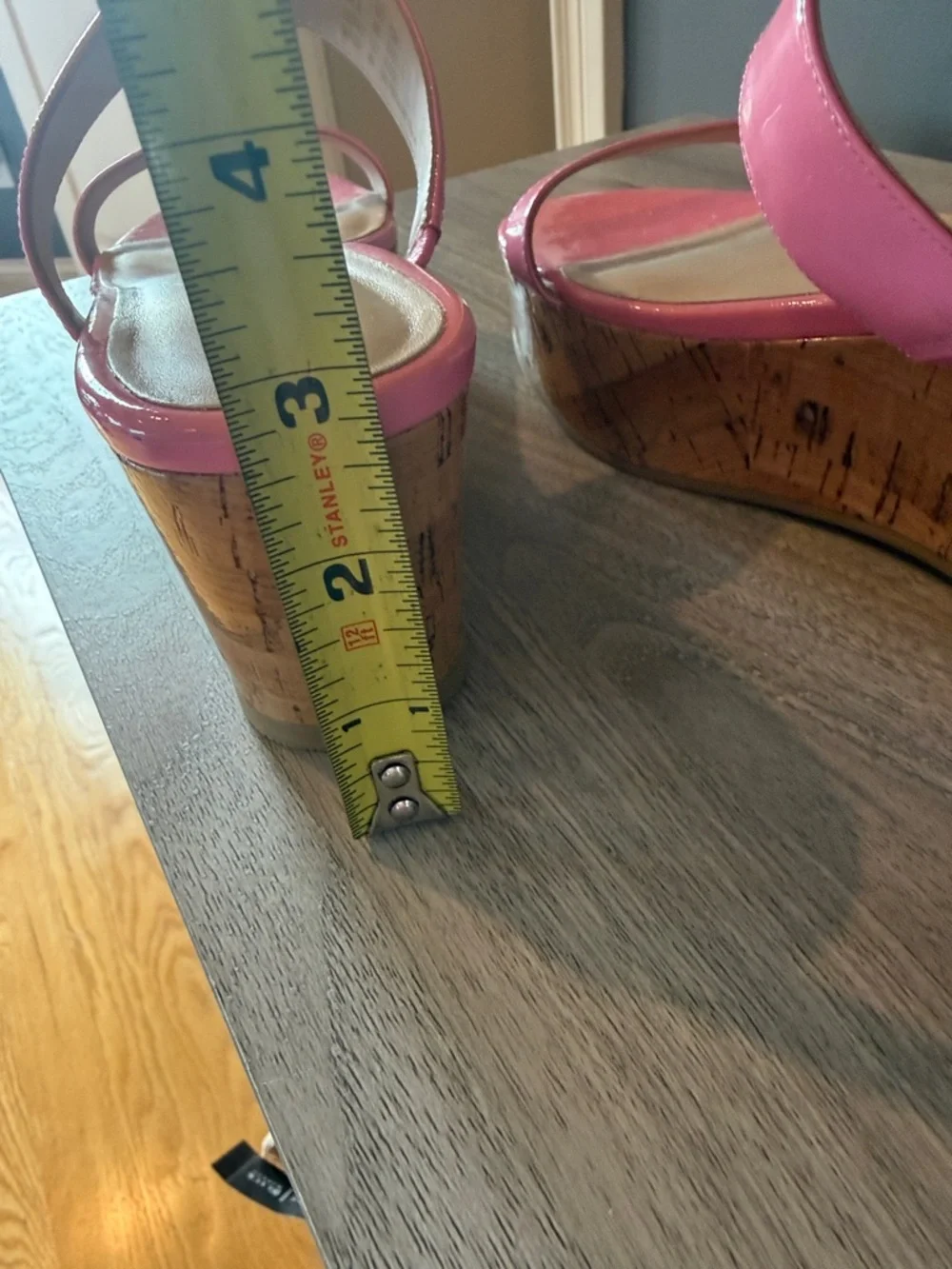 NWOT Stuart Weitzman Patent Pink Double-Strap Slide Sandals size 8 - Picture 7 of 7